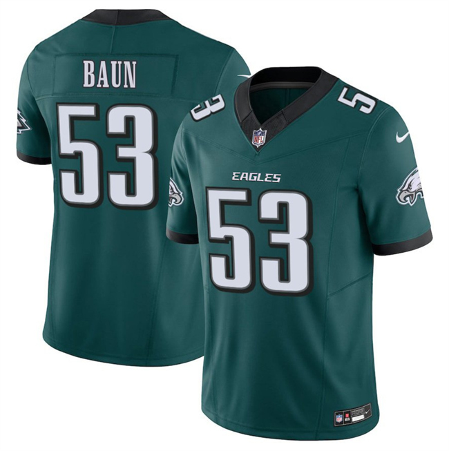 Men's Green Philadelphia Eagles #53 Zack Baun 2025 F.U.S.E. Vapor Untouchable Limited Stitched Football Jersey